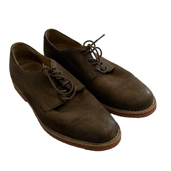 Brooks Brothers 346 medium brown buck shoes size 10 D - Picture 1 of 11